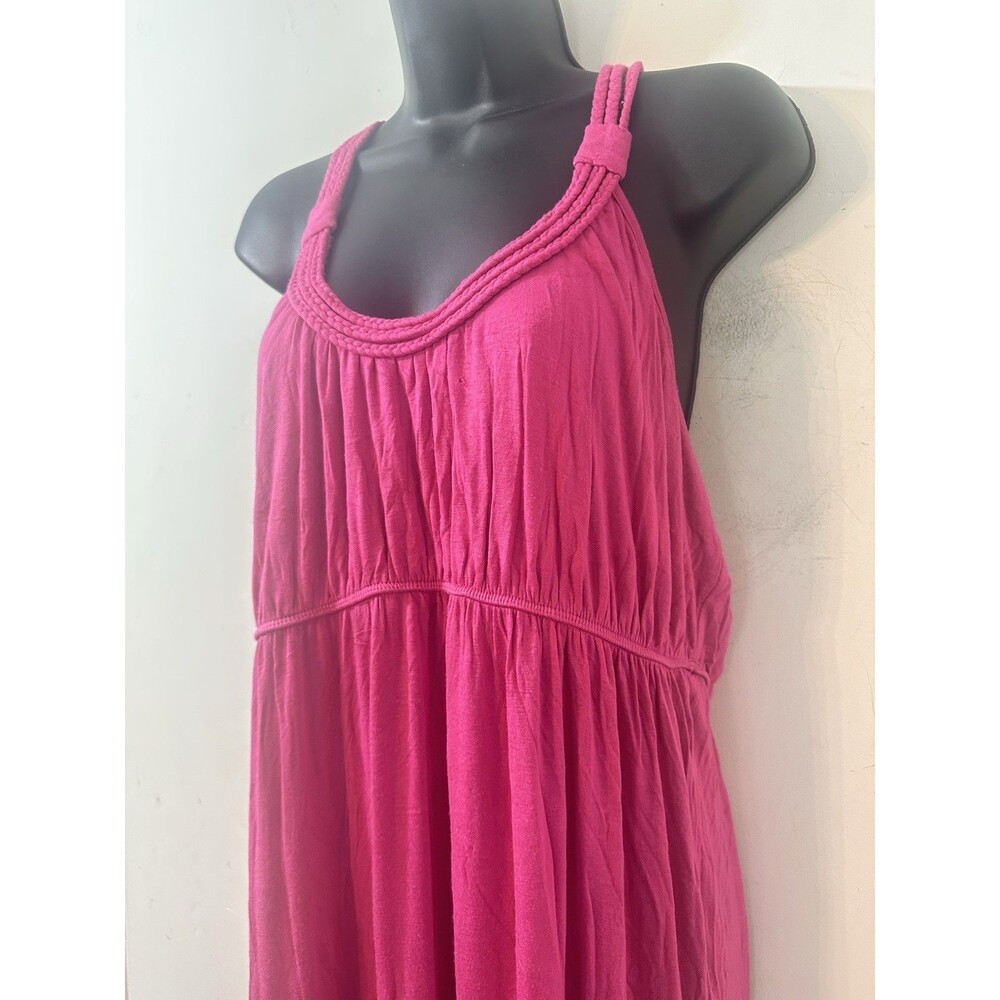 NY&Co Maxi Dress Women's Size Large Pink Dress Summer Comfort Flow Cool - Picture 4 of 9
